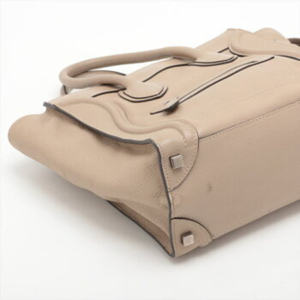 Celine Shoulder Tan Bag Leather Shopper Beige Luggage Tote - Picture 4 of 14